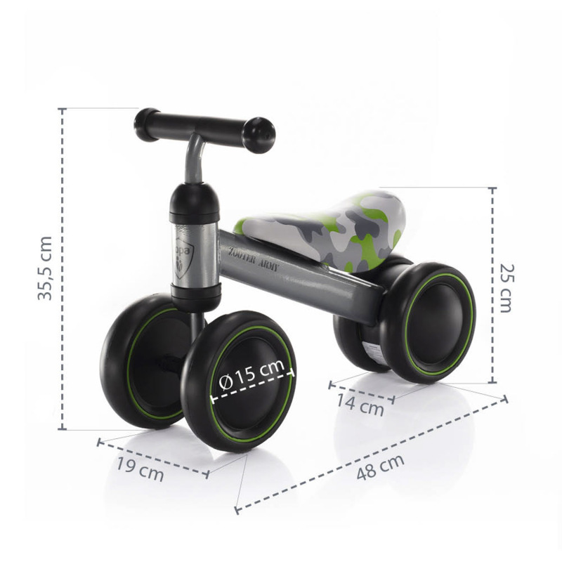 Odrážadlo Zooter, Army 3