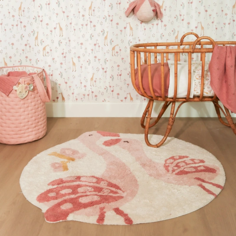 Košík textilný obojstranný extra veľký Pink Blooming Safari 7