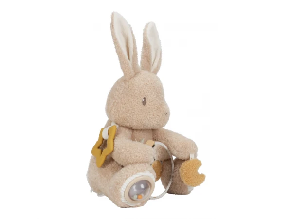 Králiček plyšový s aktivitami Newborn Naturals 2
