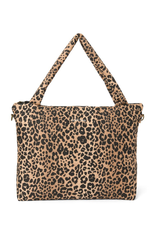 STUDIO NOOS - Cotton DIAPER BAG - prebaľovacia taška | Brown Leopard