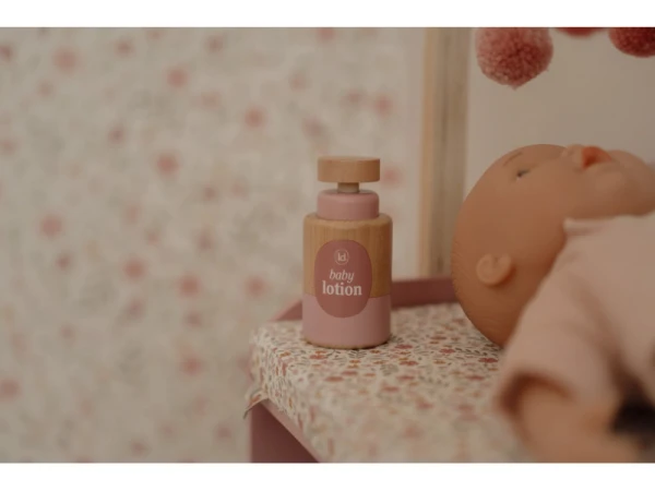 Prebaľovací pult pre bábiky drevený Soft Flowers 9