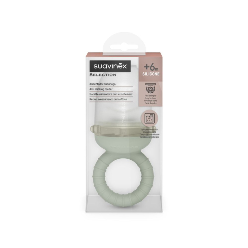 SUAVINEX | BEZPEČNOSTNÉ kŕmidlo na ovocie COLOUR ESSENCE - ZELENÉ 3