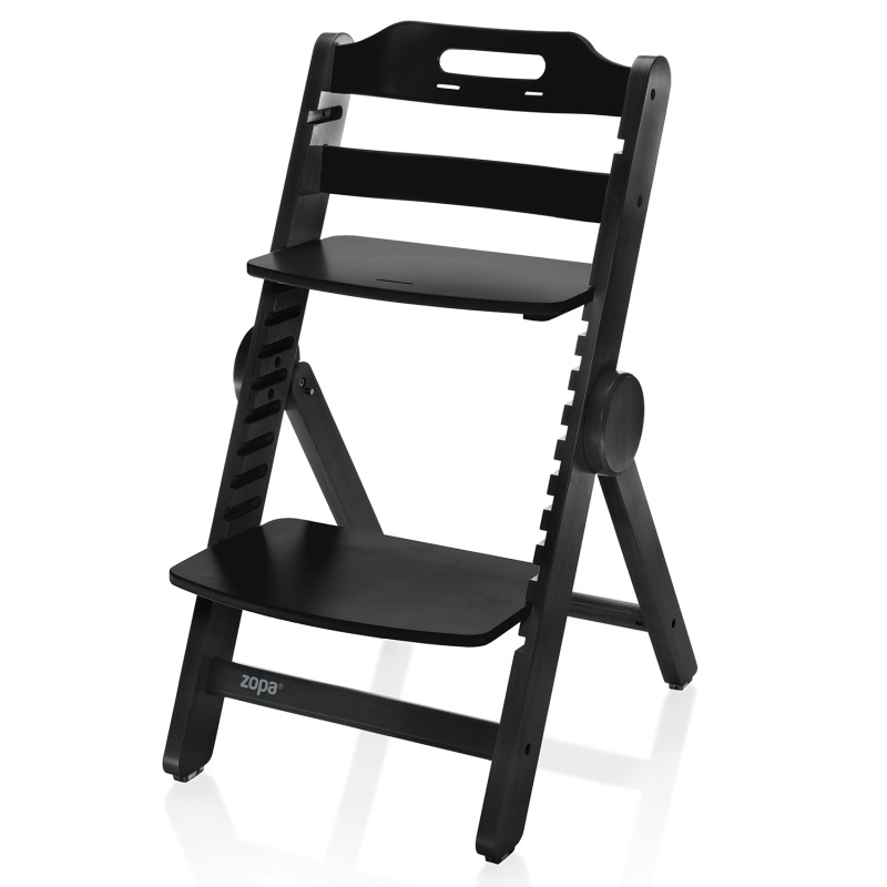 Drevená jedálenská stolička Clipp & Clapp, Black 10