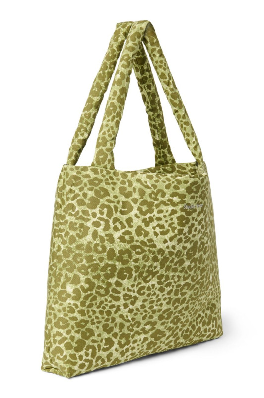 STUDIO NOOS - Cotton MOM BAG - prebaľovacia taška | Green Leopard 1