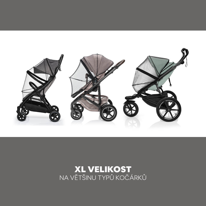 Moskytiéra na kočík universal exclusive, Black 1