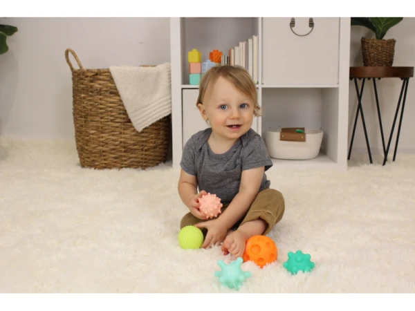 Loptičky s textúrami Super Soft 6 ks 4