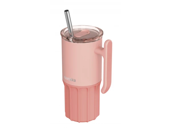 Nerezový termohrnček so slamkou Umi Peachy Pink 720 ml