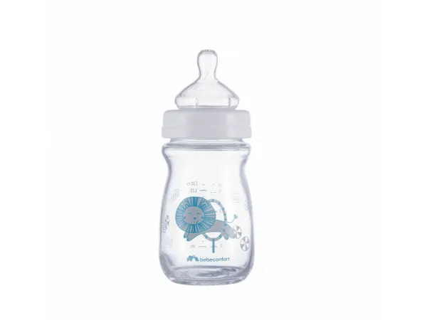 Dojčenská fľaša Emotion Glass 130ml 0-6m White