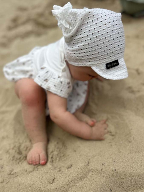 Mušelinové body so sukňou, Beige Ruže 2