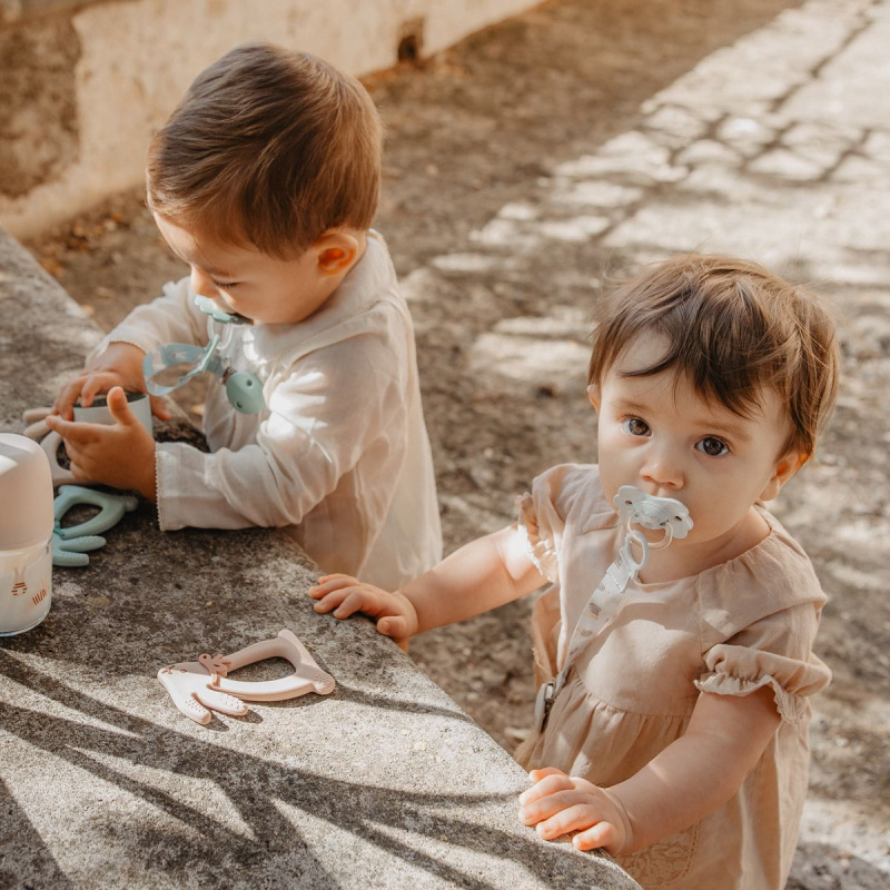 SUAVINEX | KLIP na cumlík so stuhou WONDERLAND NEW - ružový kvet 4