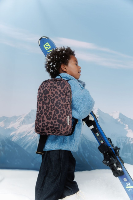 STUDIO NOOS - Puffy Mini BACKPACK - batôžtek | Red Leopard 1