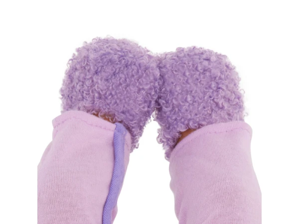 Dupačky pre bábiku fialové s doplnkami 4