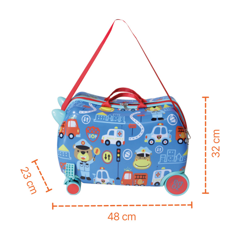 Detský kufrík na kolieskach Pack&Ride, Dino 1