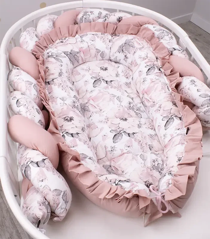 Hniezdo pre bábätka Bavlna Classic - SVETLÉ PIVOŇKY