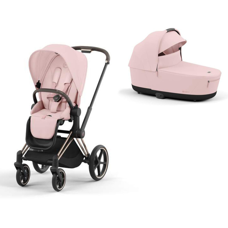 Cybex e-Priam Rose Gold, Peach Pink elektrický kočík