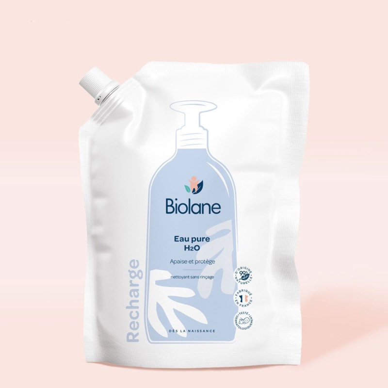 BIOLANE Čistiaca voda bez oplachovania H2O náhradná náplň 750ml