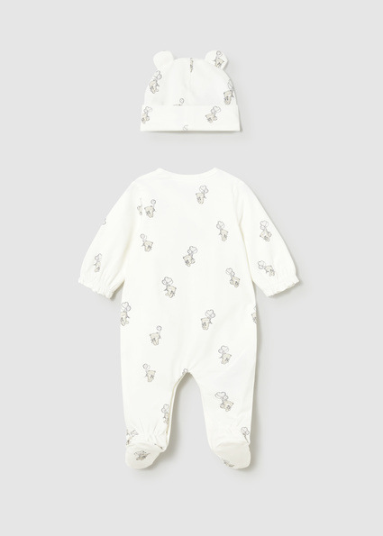 Mayoral overal a čiapka Natural 2