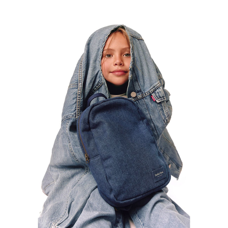 STUDIO NOOS - Denim Mini BACKPACK - batôžtek | Dark Blue 6