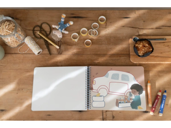 Omaľovánky s pastelkami Doprava Jim 6