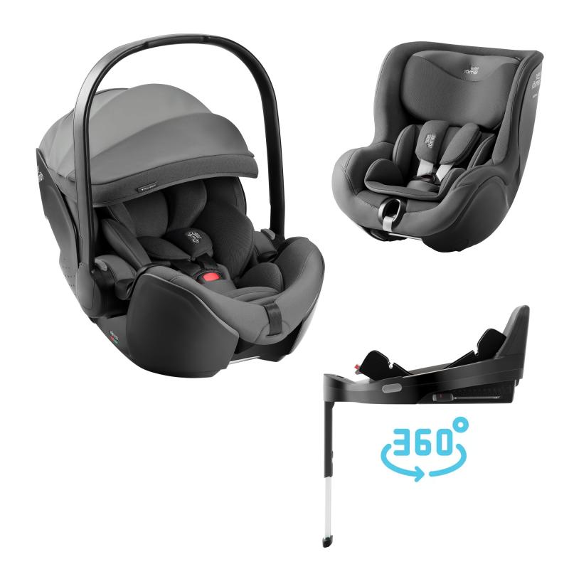 Autosedačka set Baby-Safe Pro + Vario Base 5Z + autosedačka Dualfix 5z Style, Mineral Grey