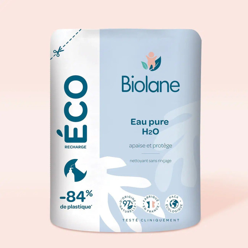BIOLANE Čistiaca voda bez oplachovania H2O náhradná náplň 400ml
