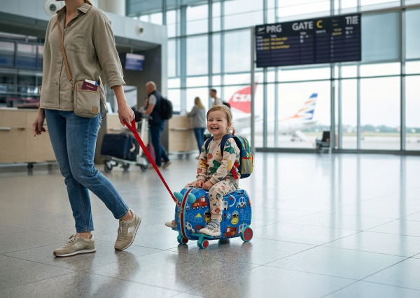 Detský kufrík na kolieskach Pack&Ride, Dino 5