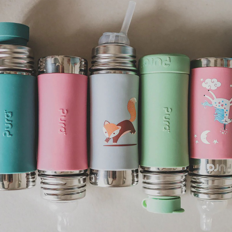 PURA Termo fľaša so slamkou 260ml, Unicorn 1