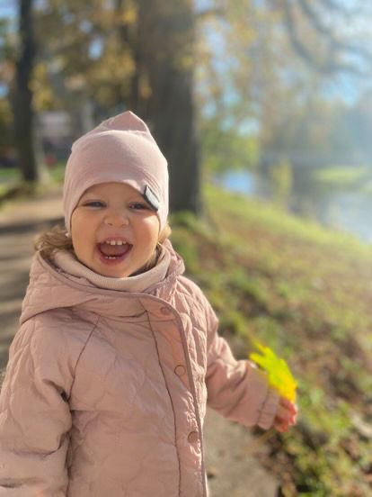 Detský nákrčník bavlna - STARORUŽOVÁ