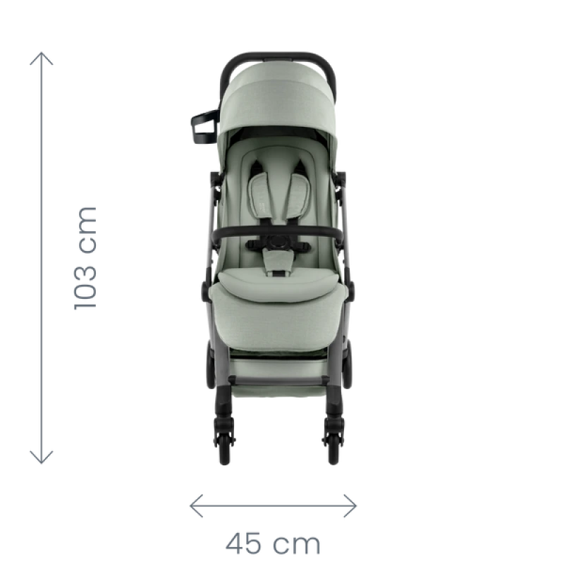 Britax Römer FLYLITE – ultraľahký kočík do lietadla - CARBON BLACK 6