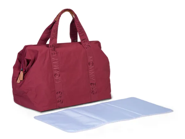 Prebaľovacia taška Mommy Bag Signature Urban Burgundy