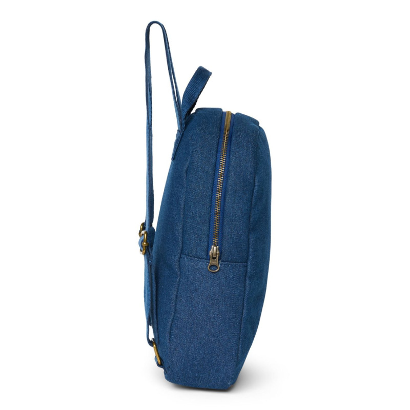 STUDIO NOOS - Denim Mini BACKPACK - batôžtek | Dark Blue 2
