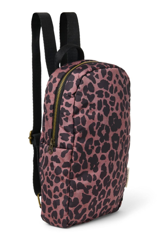 STUDIO NOOS - Puffy Mini BACKPACK - batôžtek | Red Leopard 2