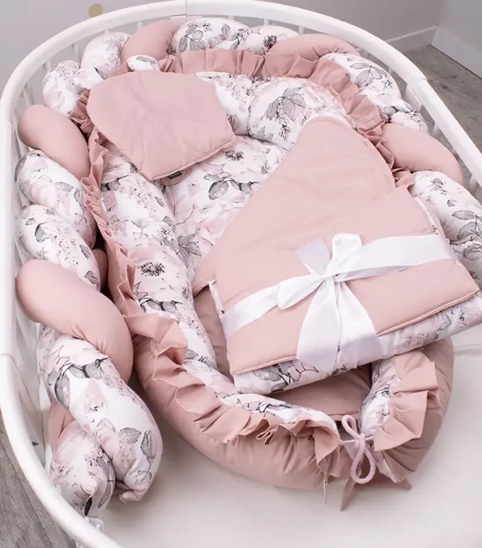 Hniezdo pre bábätka Bavlna Classic - SVETLÉ PIVOŇKY 2