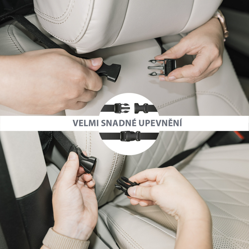 Organizér na sedadlo + vrecko na tablet, Black 4