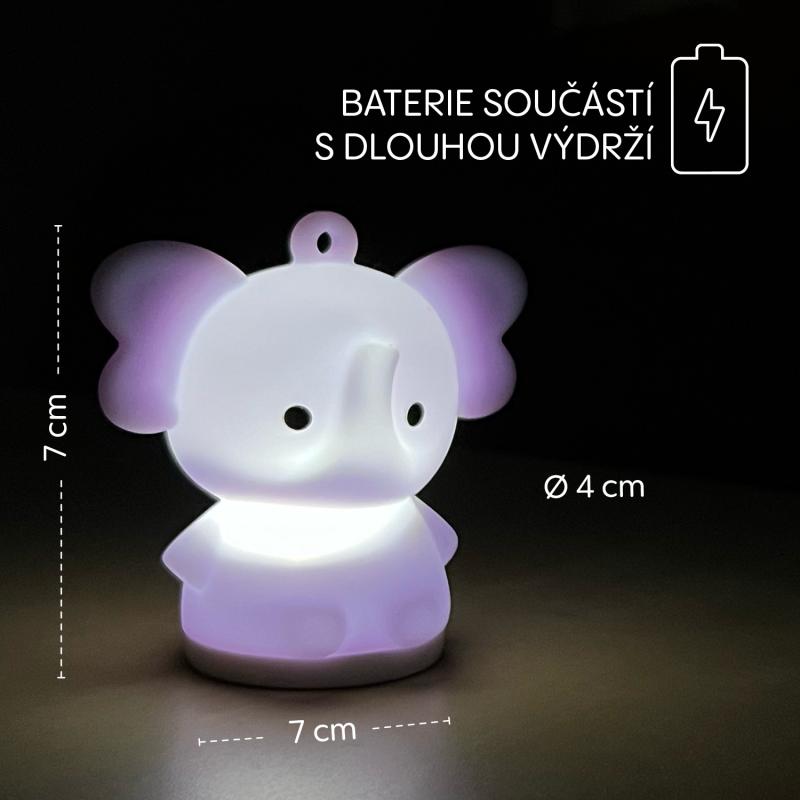 Silikónové závesné svetlo LED, Elephant 8