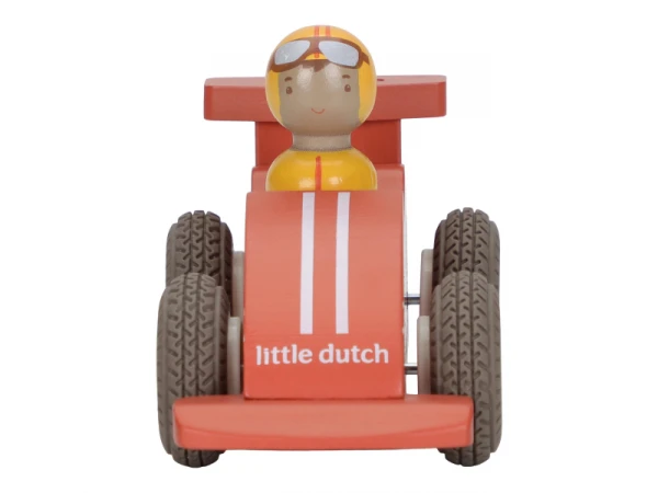 Pretekárske autíčka na zotrvačník drevené 8