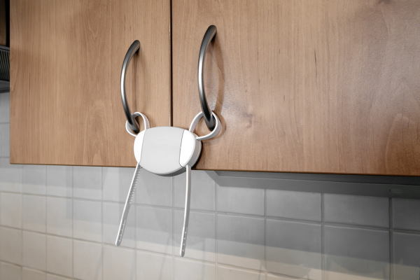 Zámok rukoväte skrinky univerzálny 1ks, White 5