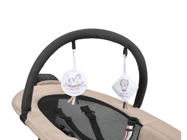 KikkaBoo Hojdacie lehátko elektrické Zazu Beige 5