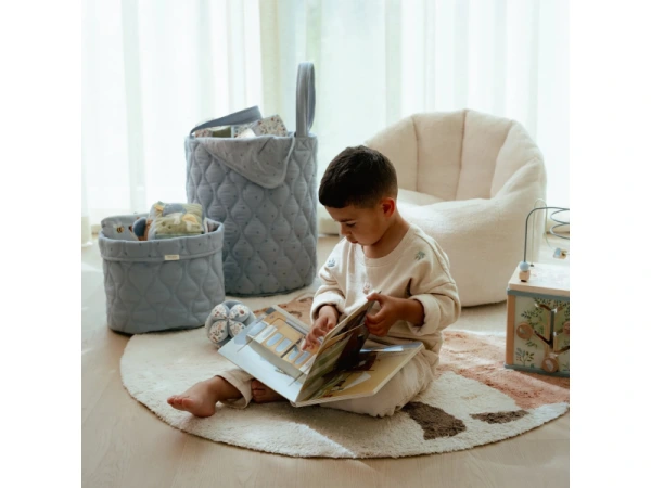 Košík textilný obojstranný extra veľký Pure Denim Blue 4