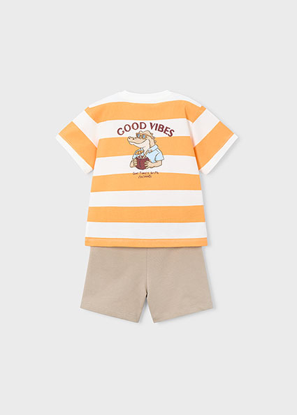 Mayoral krátky set "good vibes" Peach 3