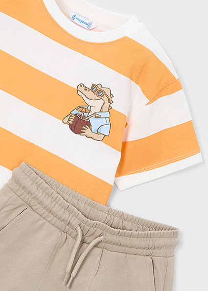 Mayoral krátky set "good vibes" Peach 4