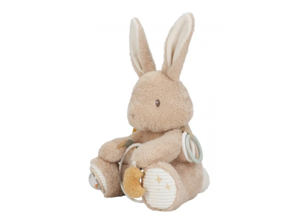 Králiček plyšový s aktivitami Newborn Naturals 1