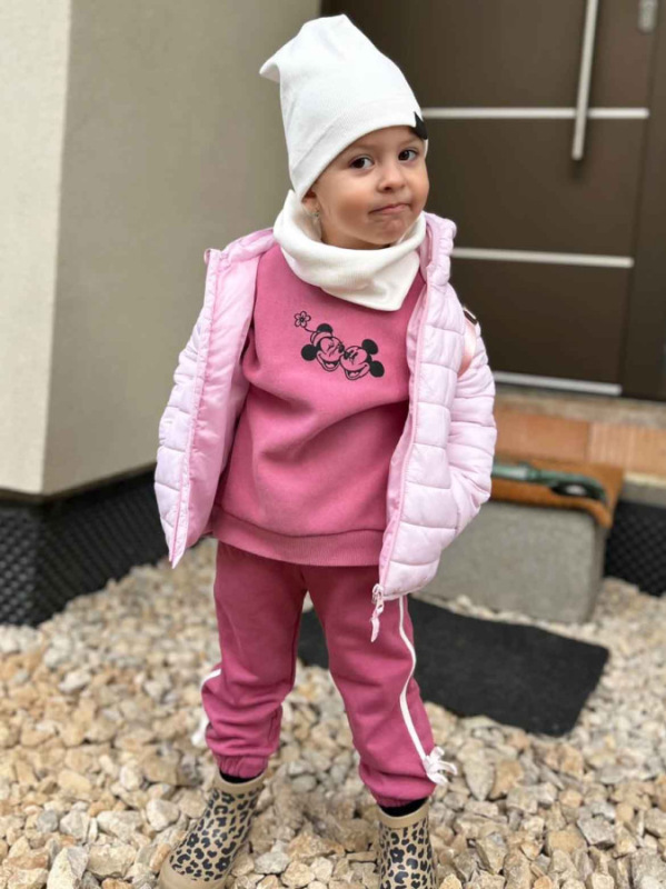 Detský nákrčník rebrovaná bavlna - SMOTANOVÁ 1