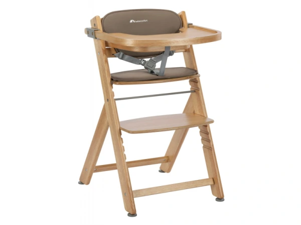 Timba stolička rastúca Natural Wood s podložkou 1