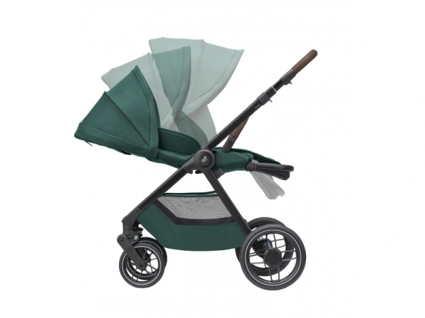 Oxford kočík Essential Green + vanička Sense Twillic Green 6