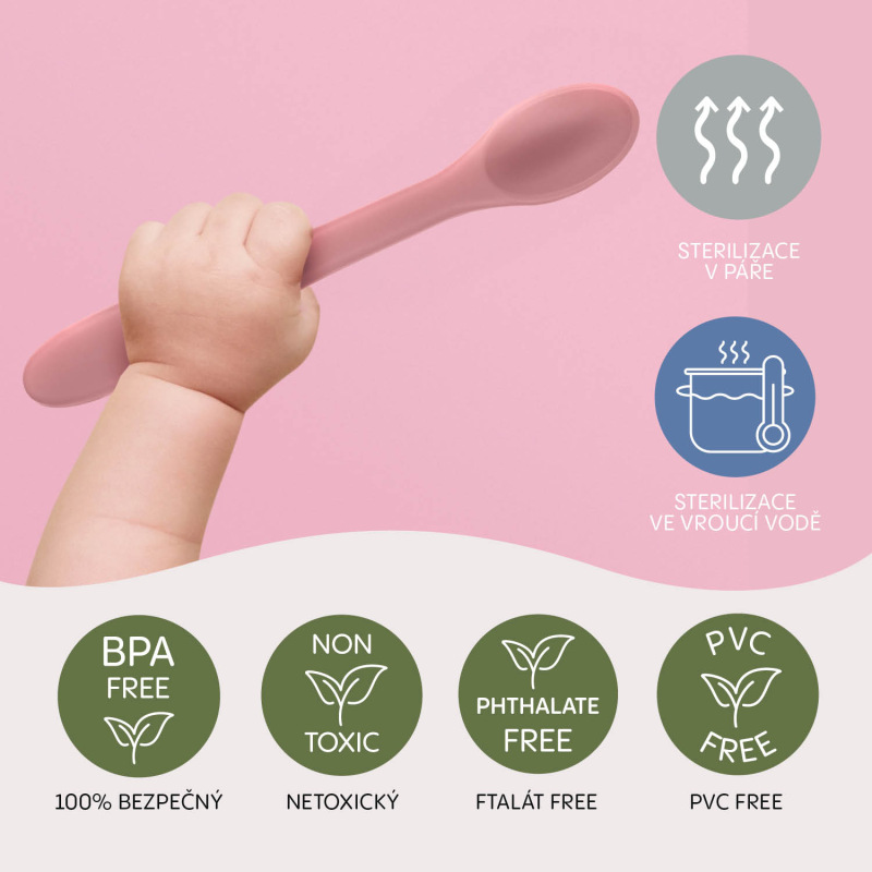 Silikónová lyžica, Old Pink 5