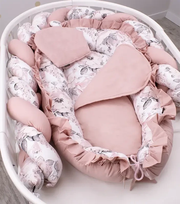 Hniezdo pre bábätka Bavlna Classic - SVETLÉ PIVOŇKY 1