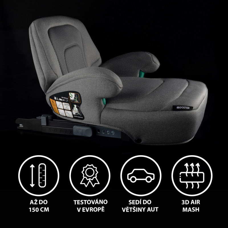 Autosedačka iBooster i-Size, Night Black 1