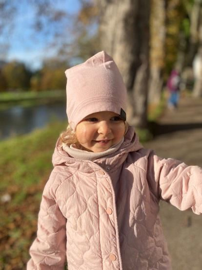 Detský nákrčník bavlna - STARORUŽOVÁ 1