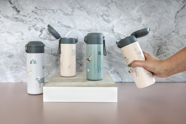 Termoska na tekutiny s brčkem 400 ml, Pistacio green 6